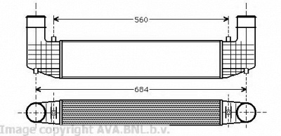 AVA QUALITY COOLING vw4157 -  Интеркулер